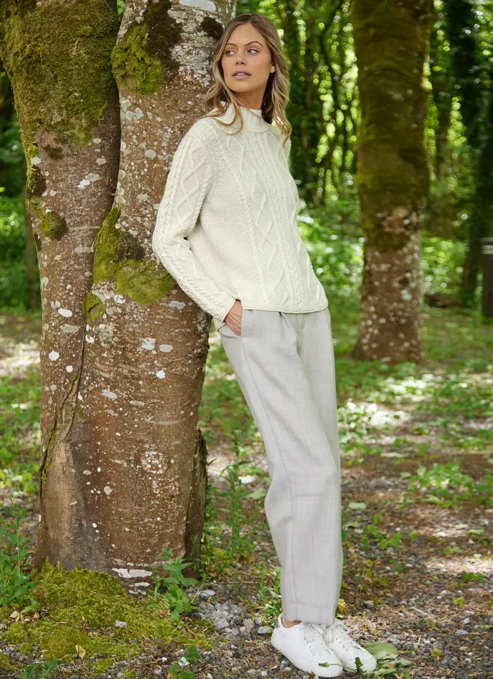 Orlaigh Aran Turtleneck Sweater