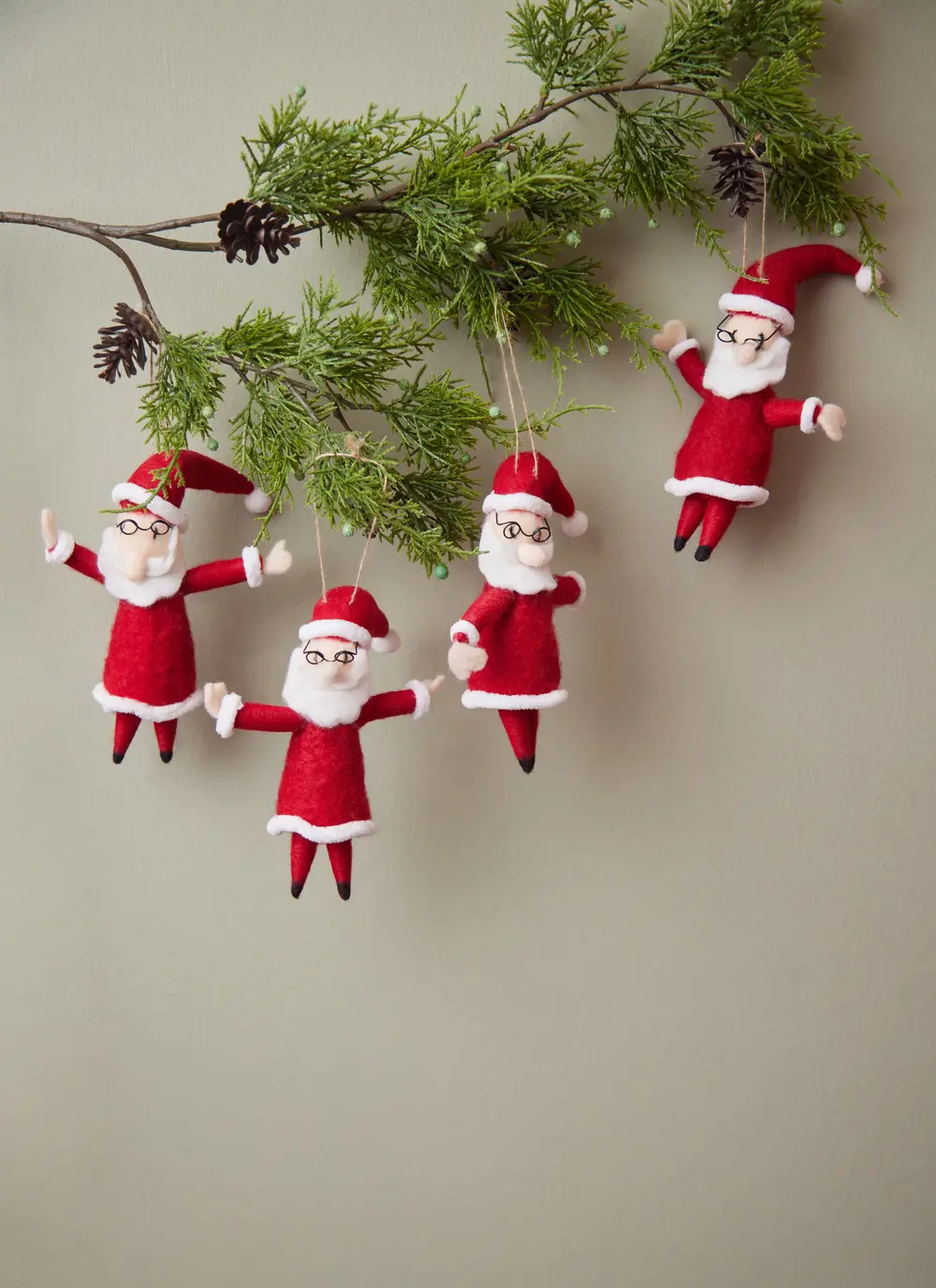 Santa Decoration Set Of 4