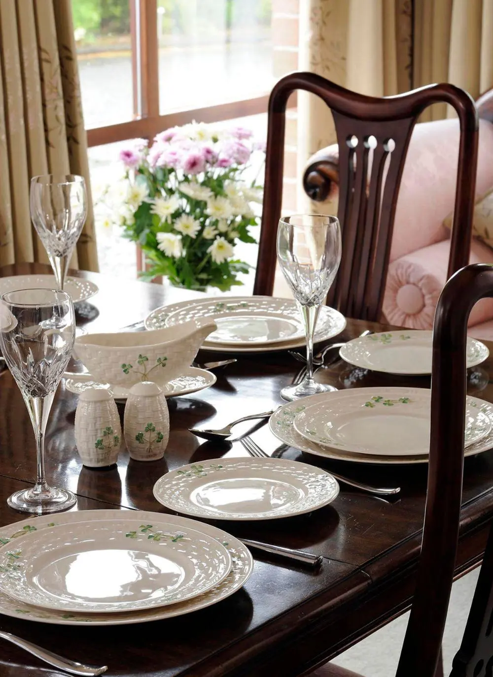 Belleek Shamrock Side Plate