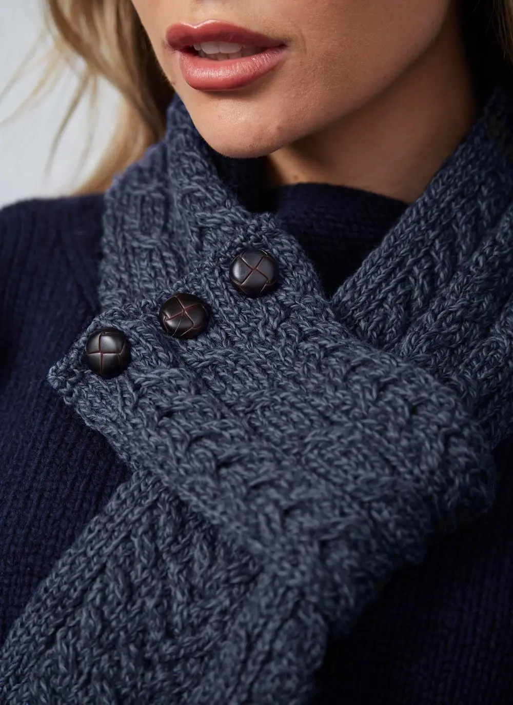 Merino Aran Loop Scarf