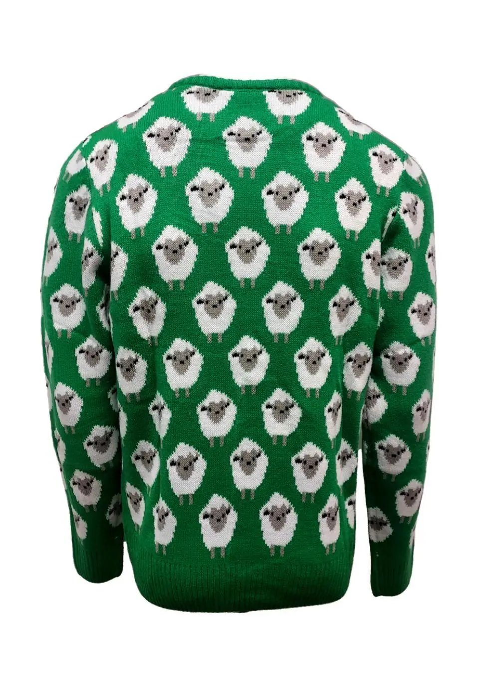 Unisex Green Knit Sheep Sweater