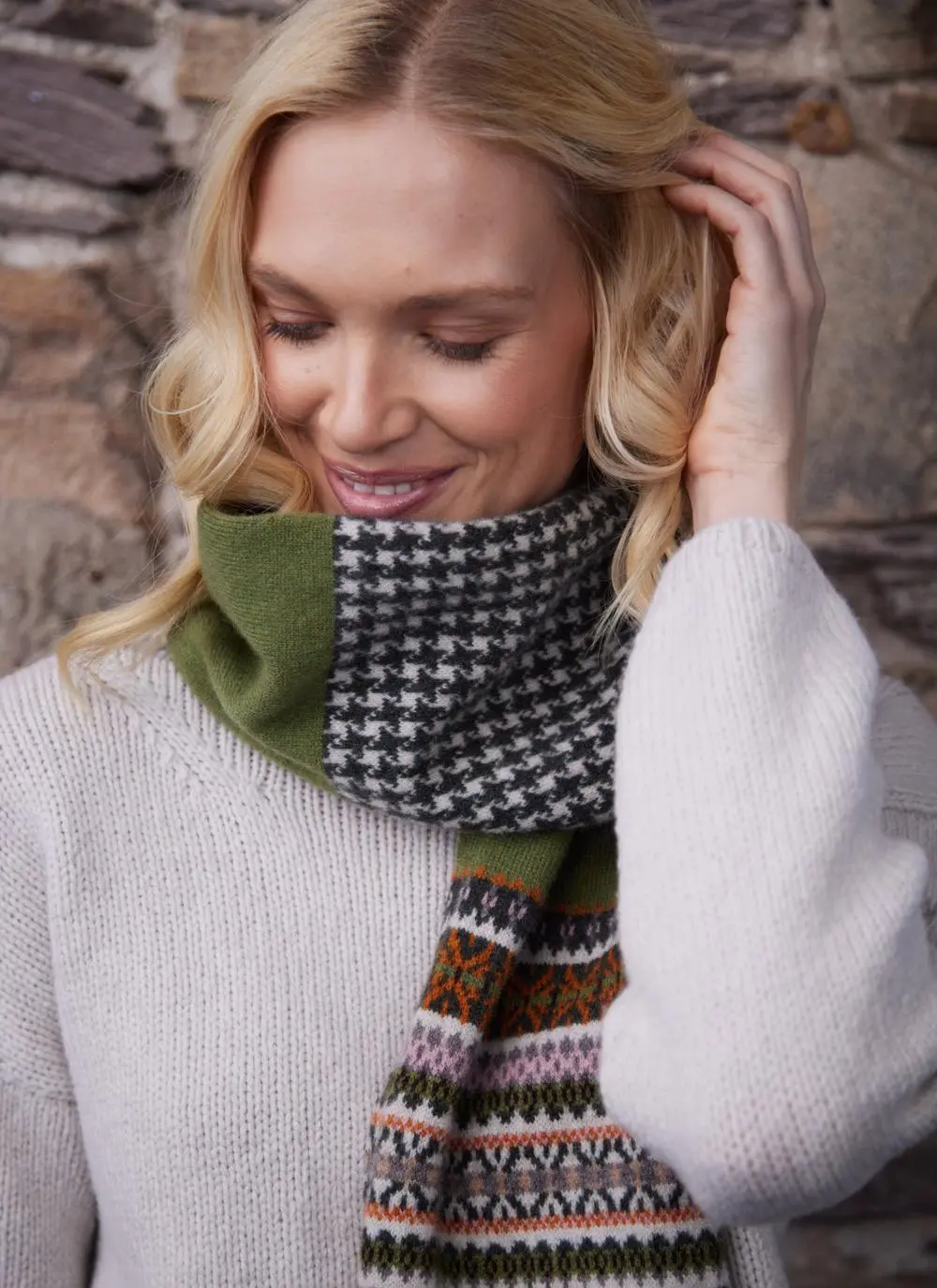 Fair Isle Kerse Knit Scarf