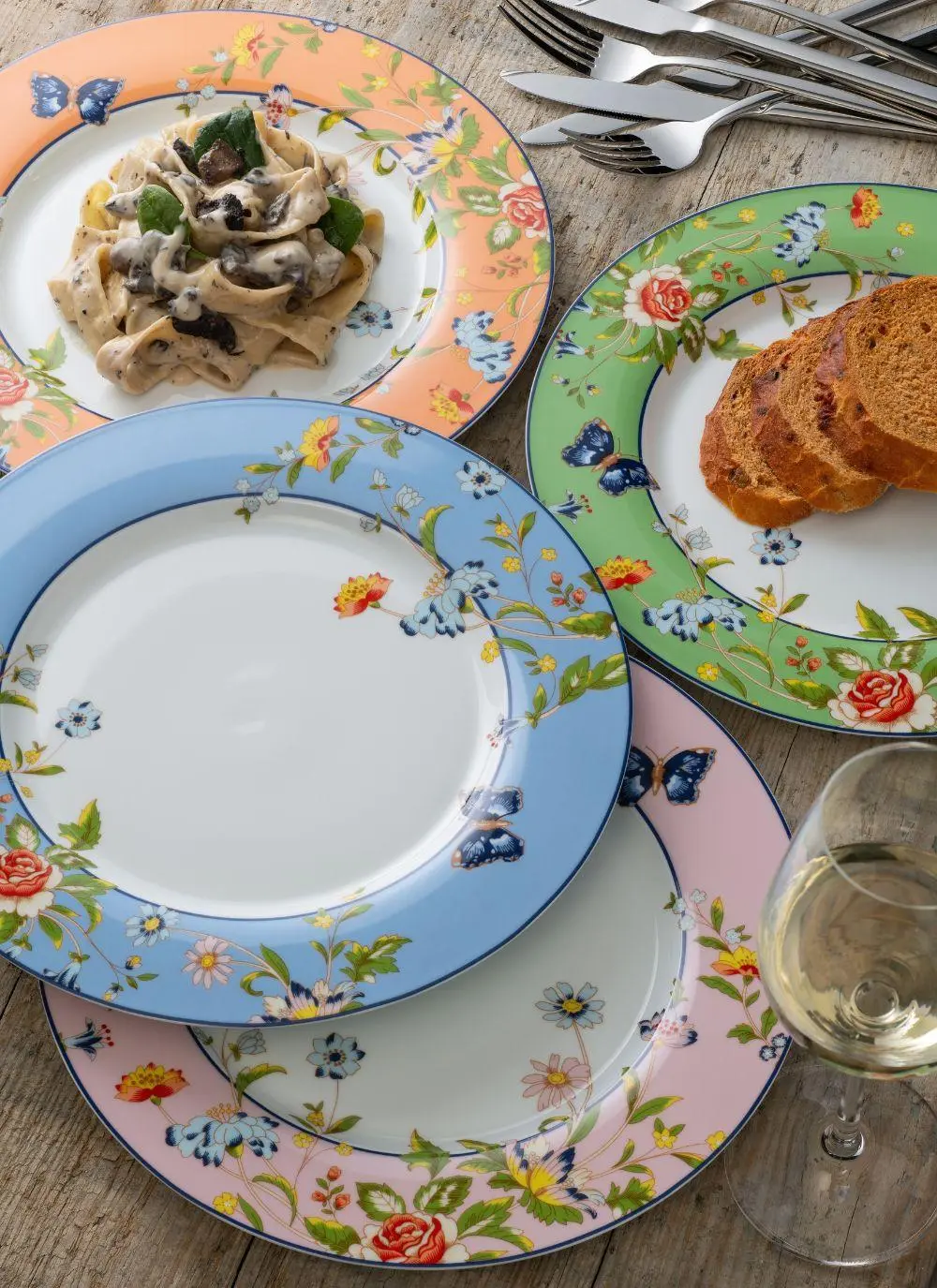 Aynsley Cottage Garden Dinner Plates Set of 4