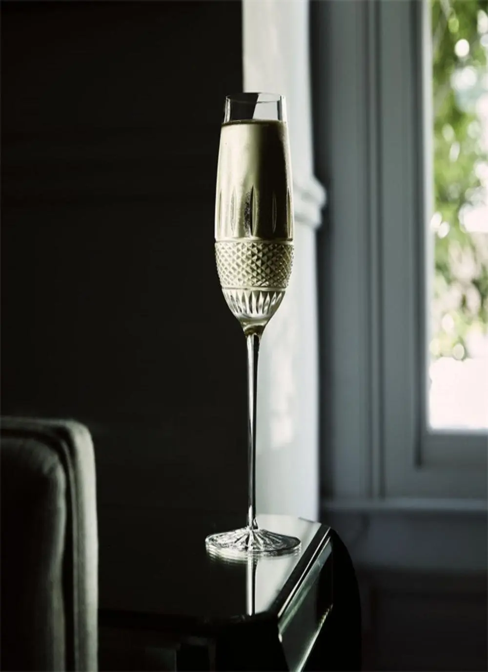 Waterford Crystal Irish Lace Flute Set of 2