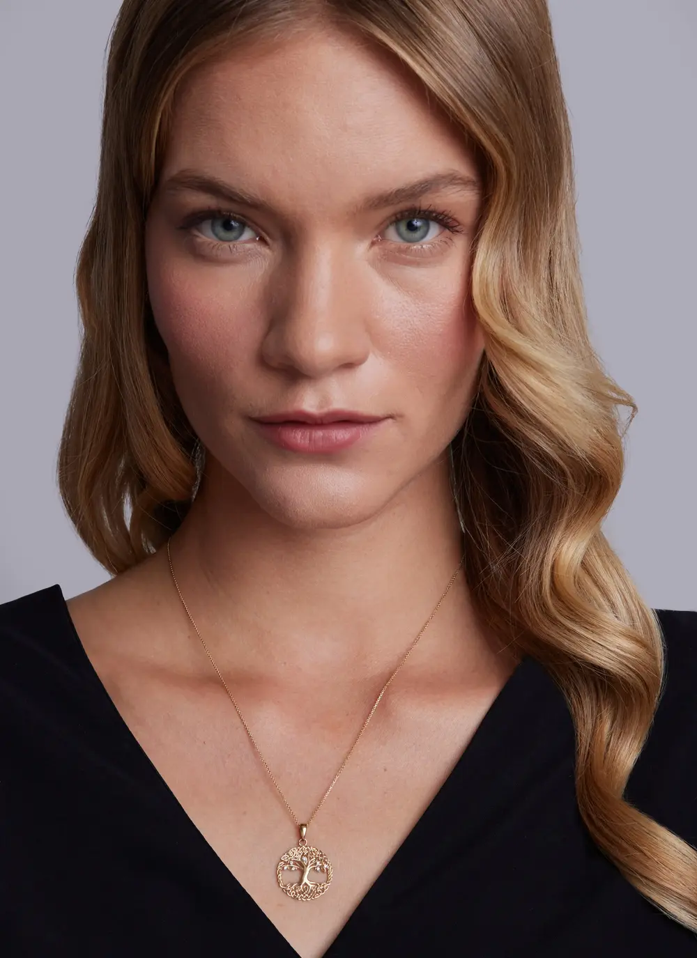 14ct Gold & Lab Diamond Tree of Life Pendant