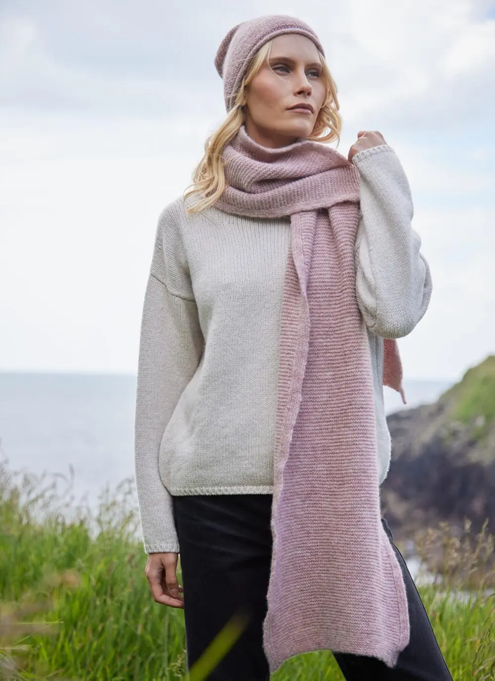 Fisherman Alpaca Slouchy Beanie