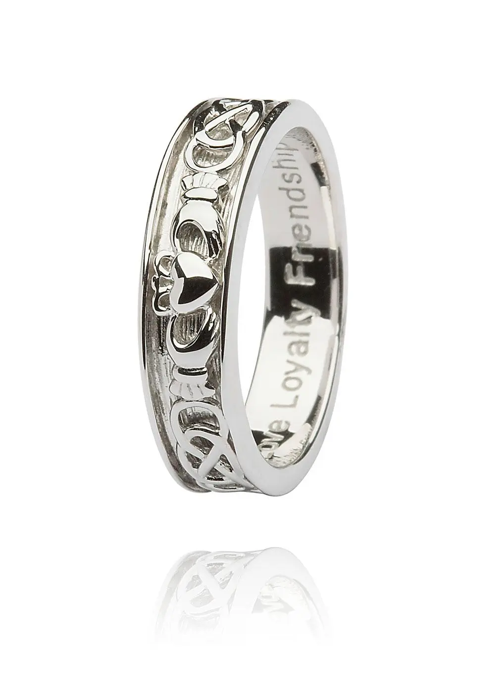 Sterling Silver Gents Corrib Claddagh Ring