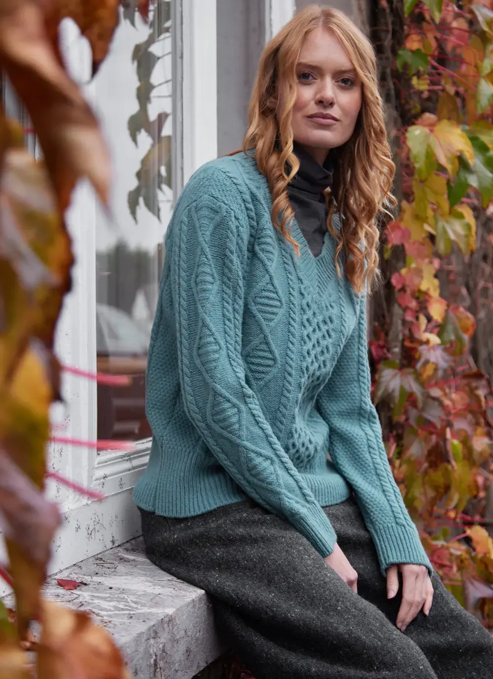 Baltimore Wool Cashmere V-Neck Sweater