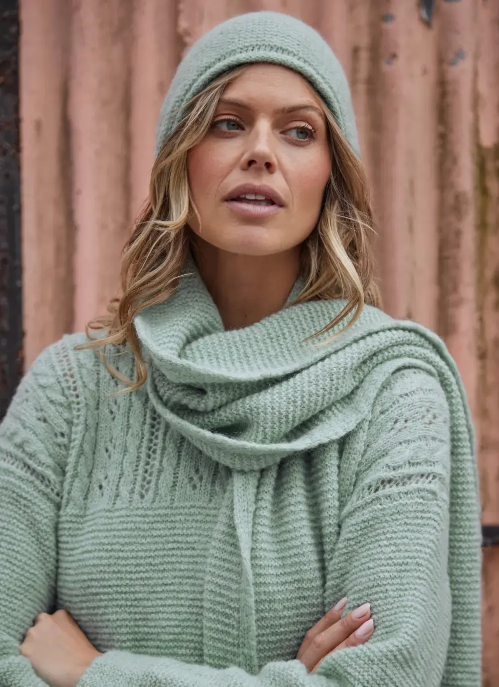 Fisherman Alpaca Slouchy Beanie