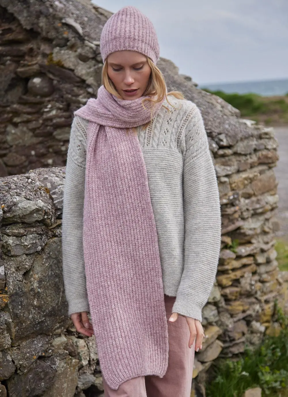 Fisherman Alpaca Ribbed Beanie