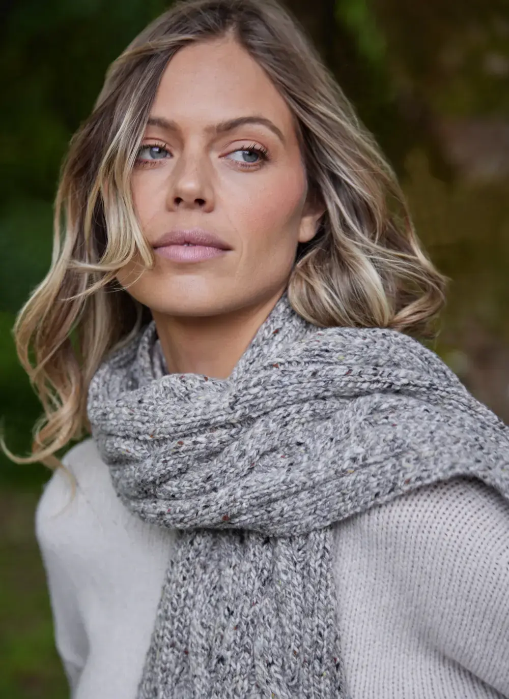 Fisherman Donegal Cable Scarf