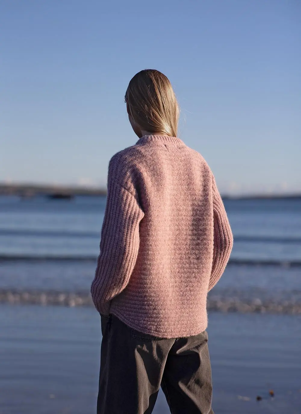 Fisherman Alpaca Chunky Ribbed Crew Sweater