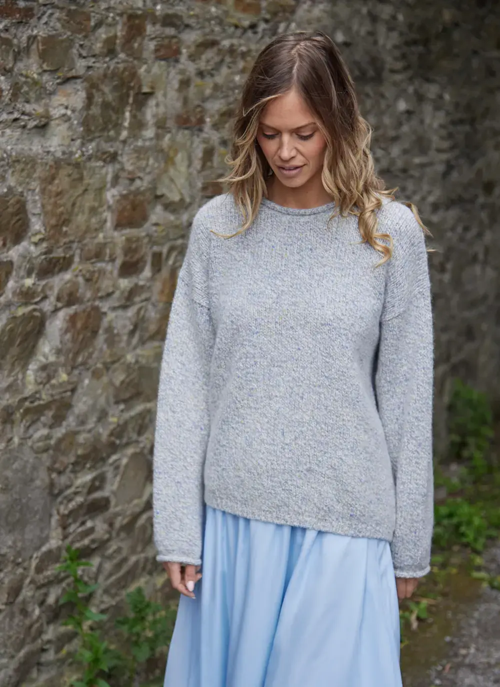 Fisherman Alpaca Roll Neck Sweater