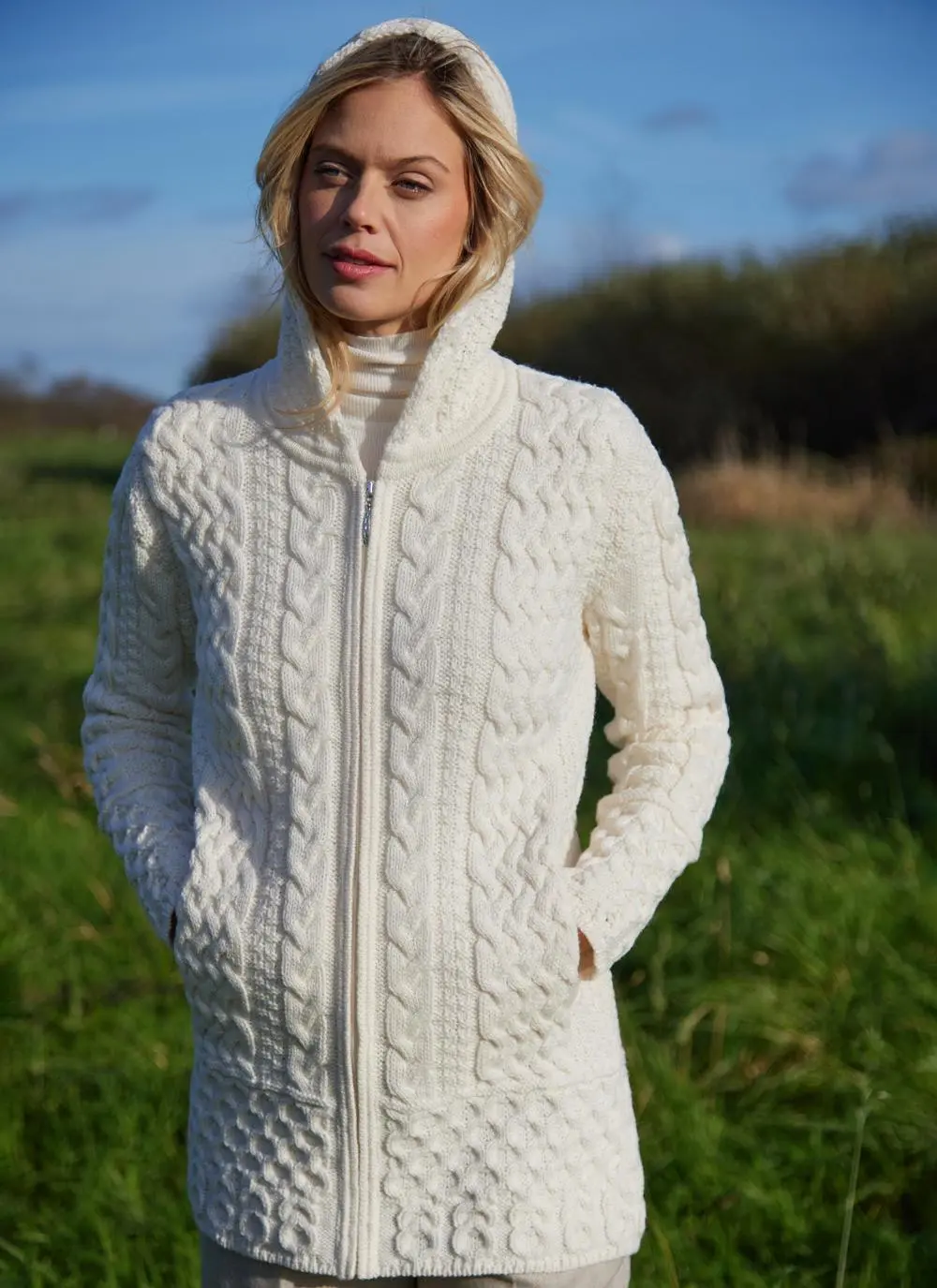 Anna Celtic Aran Hoodie