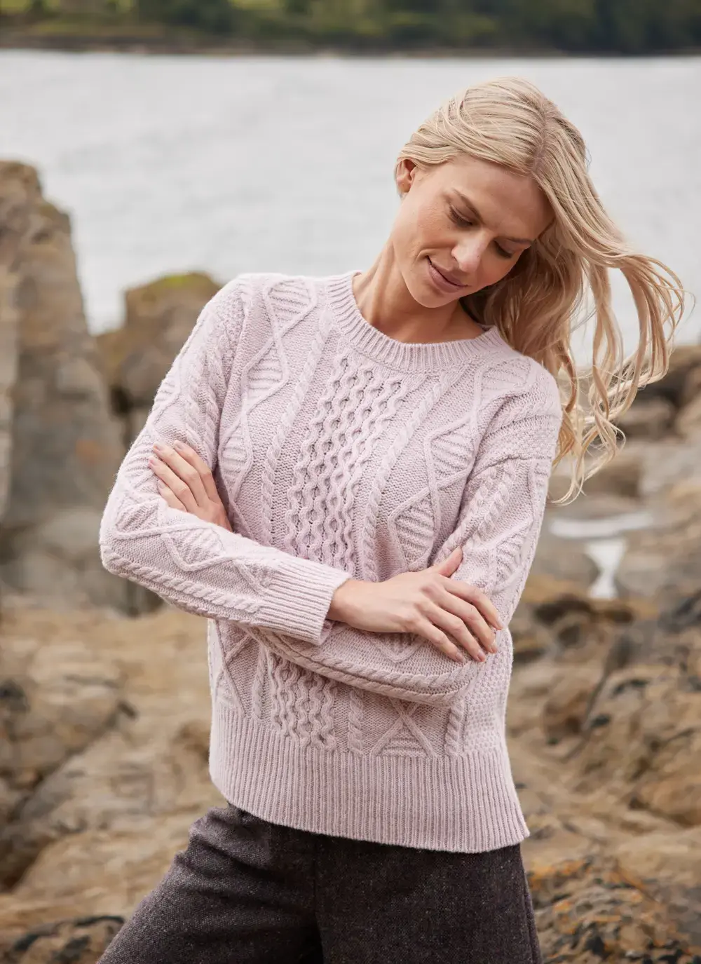 Baltimore Wool Cashmere Crew Neck Sweater