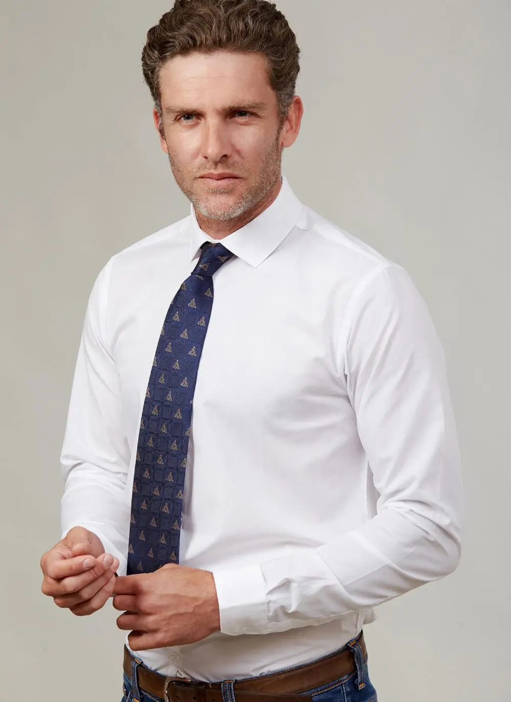 Celtic Knot Navy Silk Tie