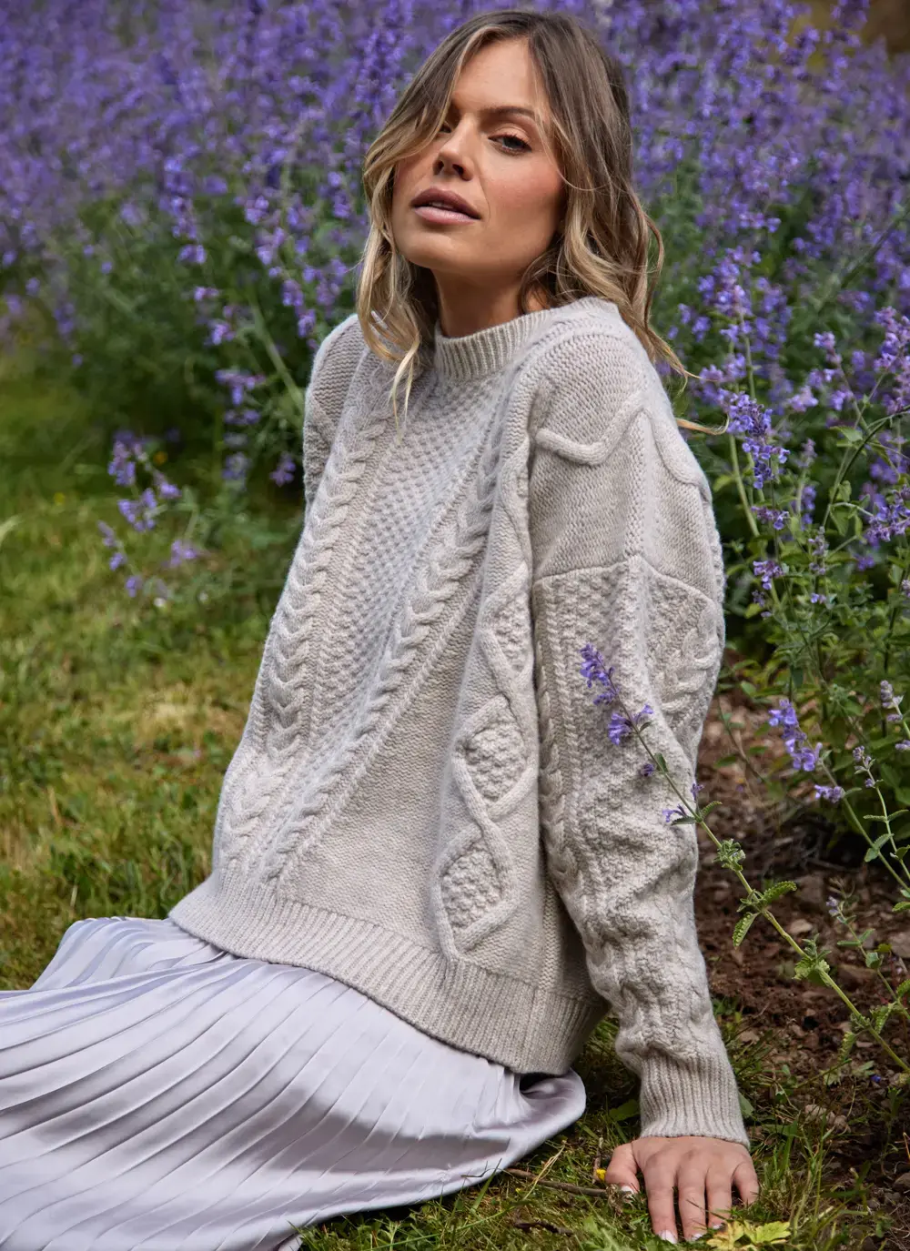 Fisherman Lambswool Aran Sweater