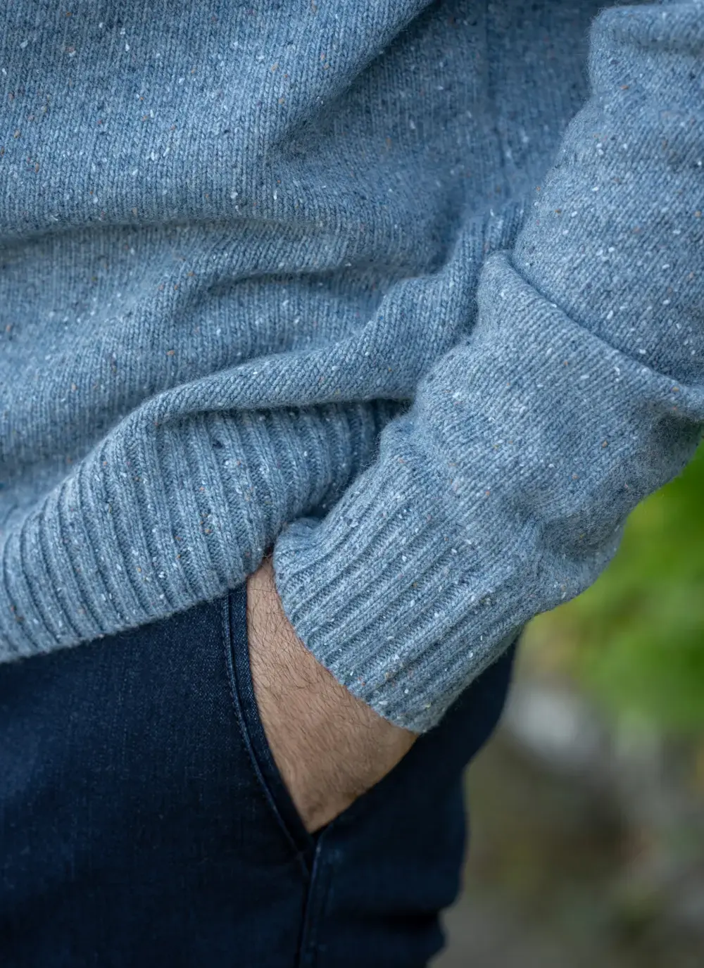 Donegal Fleck Half Zip Sweater