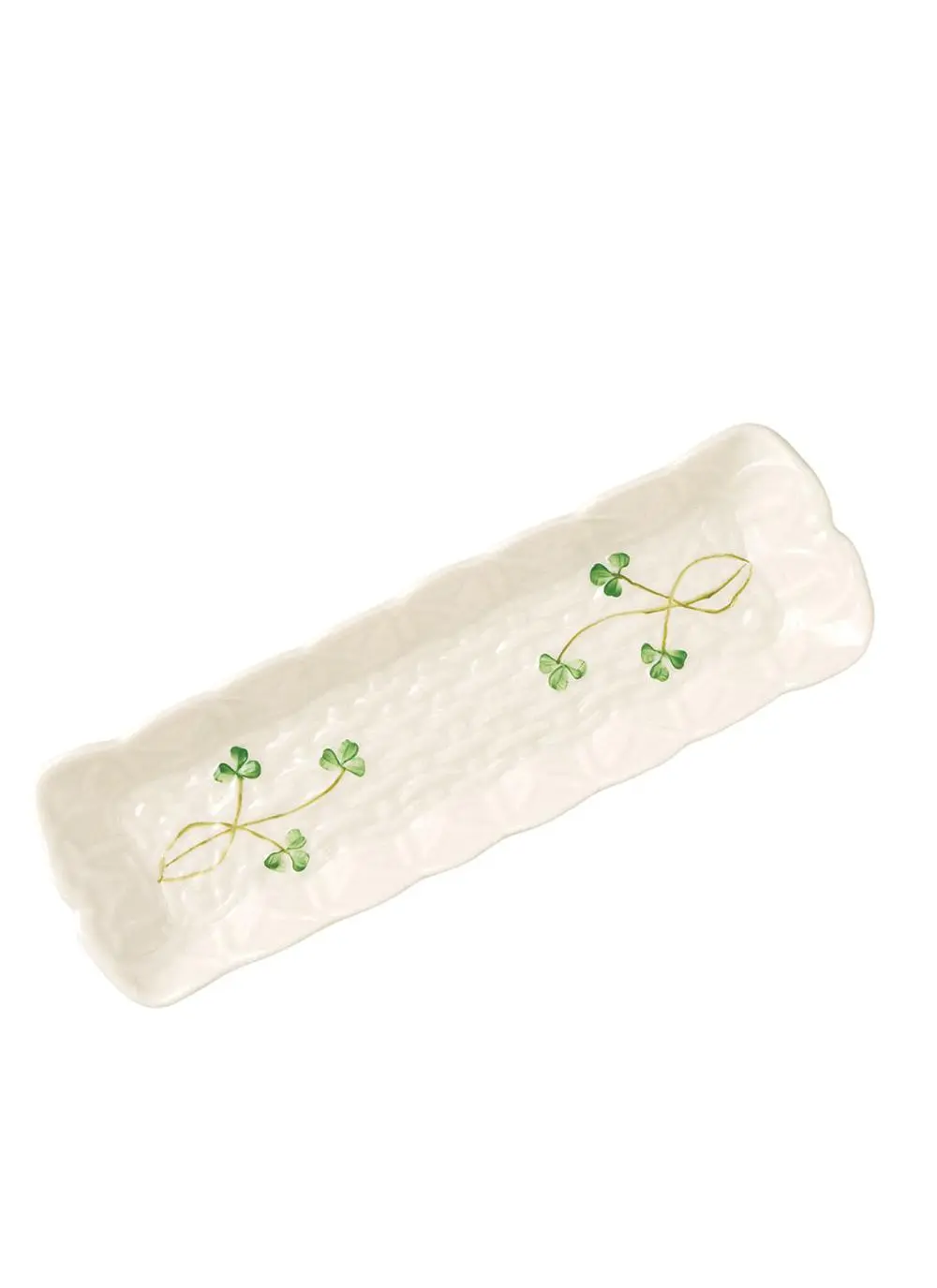 Belleek Shamrock Mint Tray