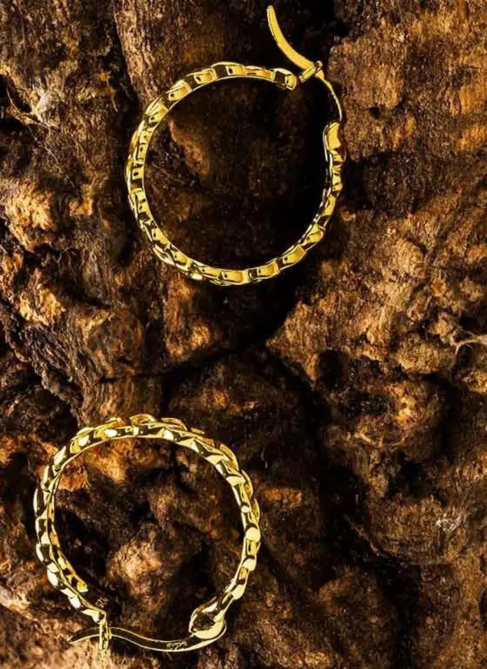 14Ct Gold Vermeil Celtic Knot Hoop Earrings