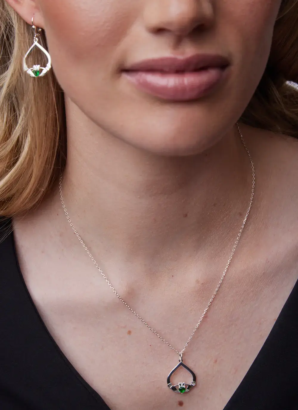 Claddagh Drop Earrings