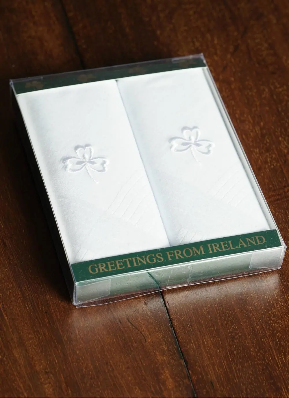Irish Shamrock Men's Handkerchiefs Set of 2