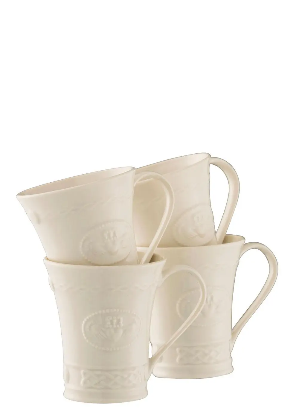 Belleek Claddagh Mugs Set of 4