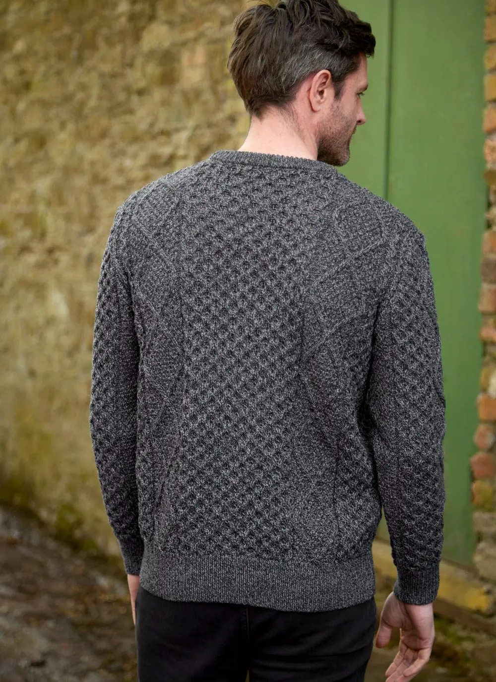 Connall Crew Neck Aran Sweater