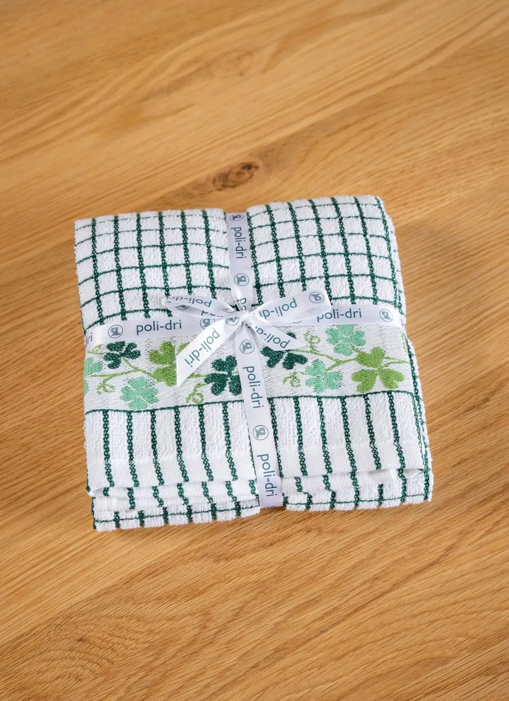 Shamrock Tea Towels Set of 2 Poli-dri