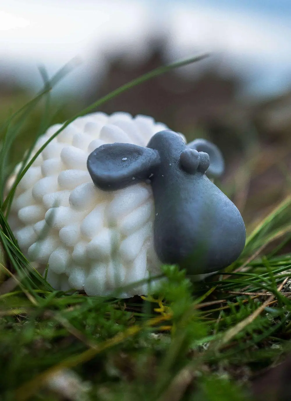 Black & White Curragh Sheep Handmade Soap Set of 2