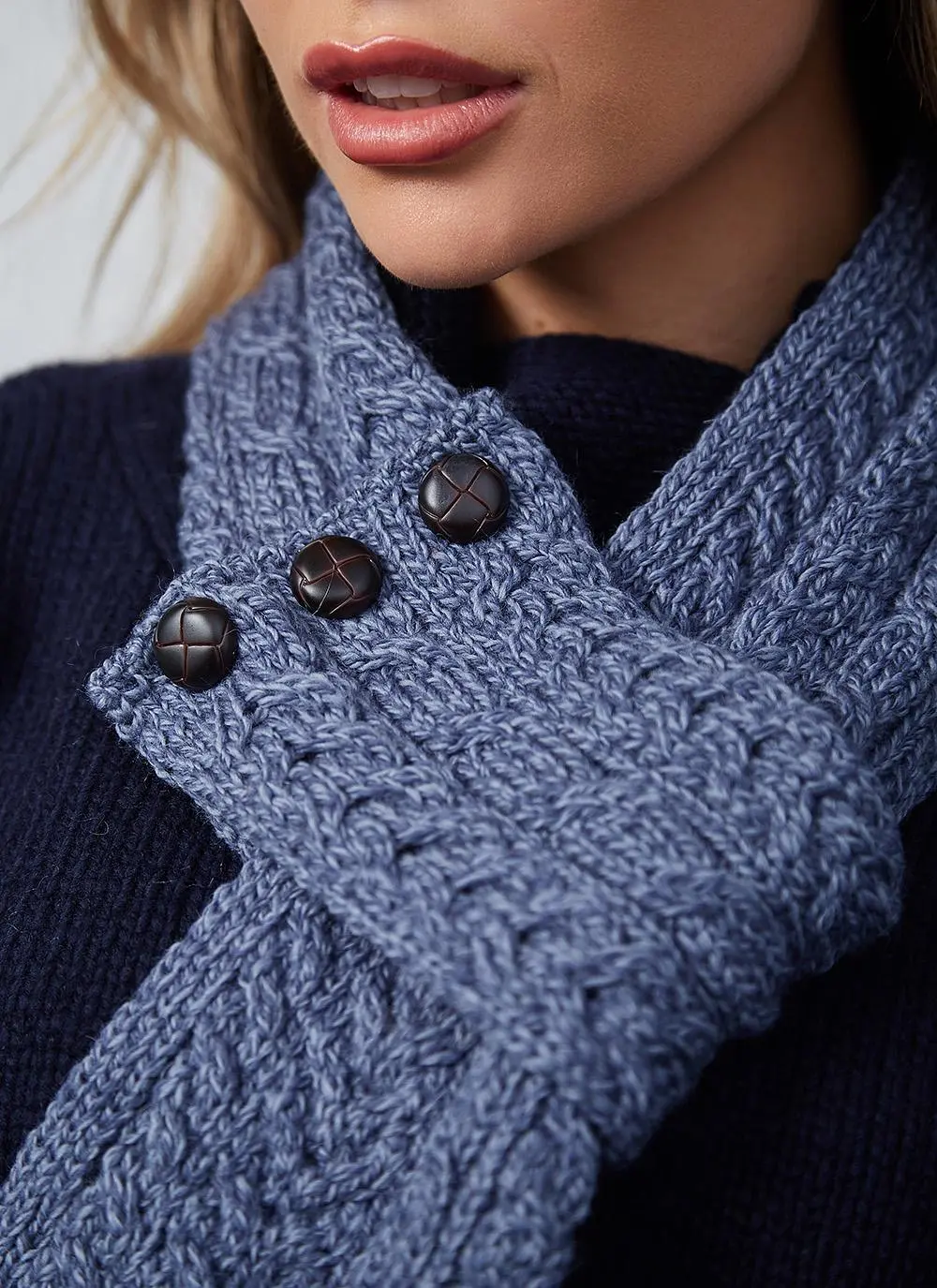 Merino Aran Loop Scarf