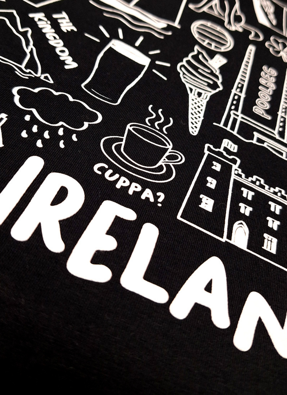 Ireland Doodles V-Neck T-Shirt