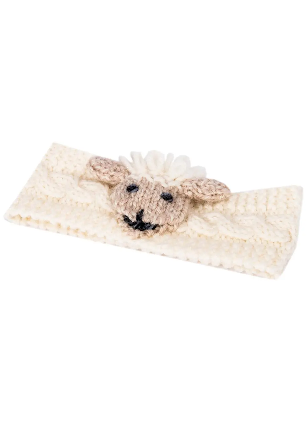 Kids Hand-Knit Sheep Headband