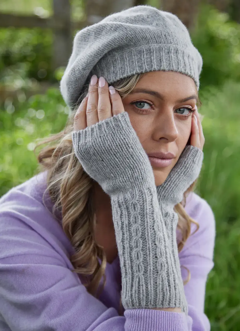 Fisherman Wool Cashmere Beret