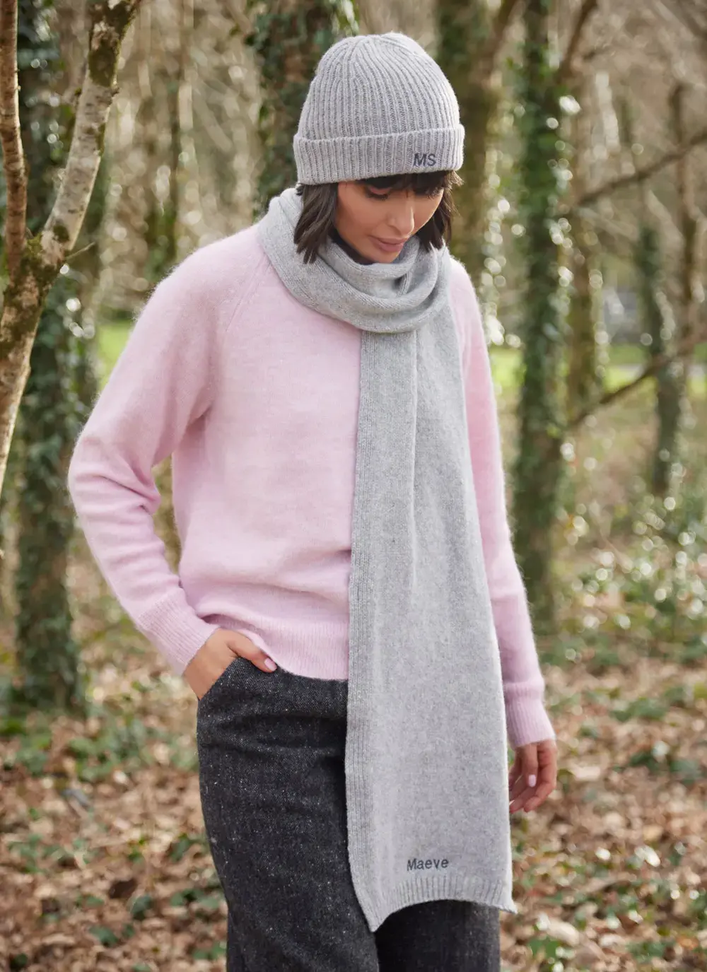 Personalized Wool Cashmere Scarf