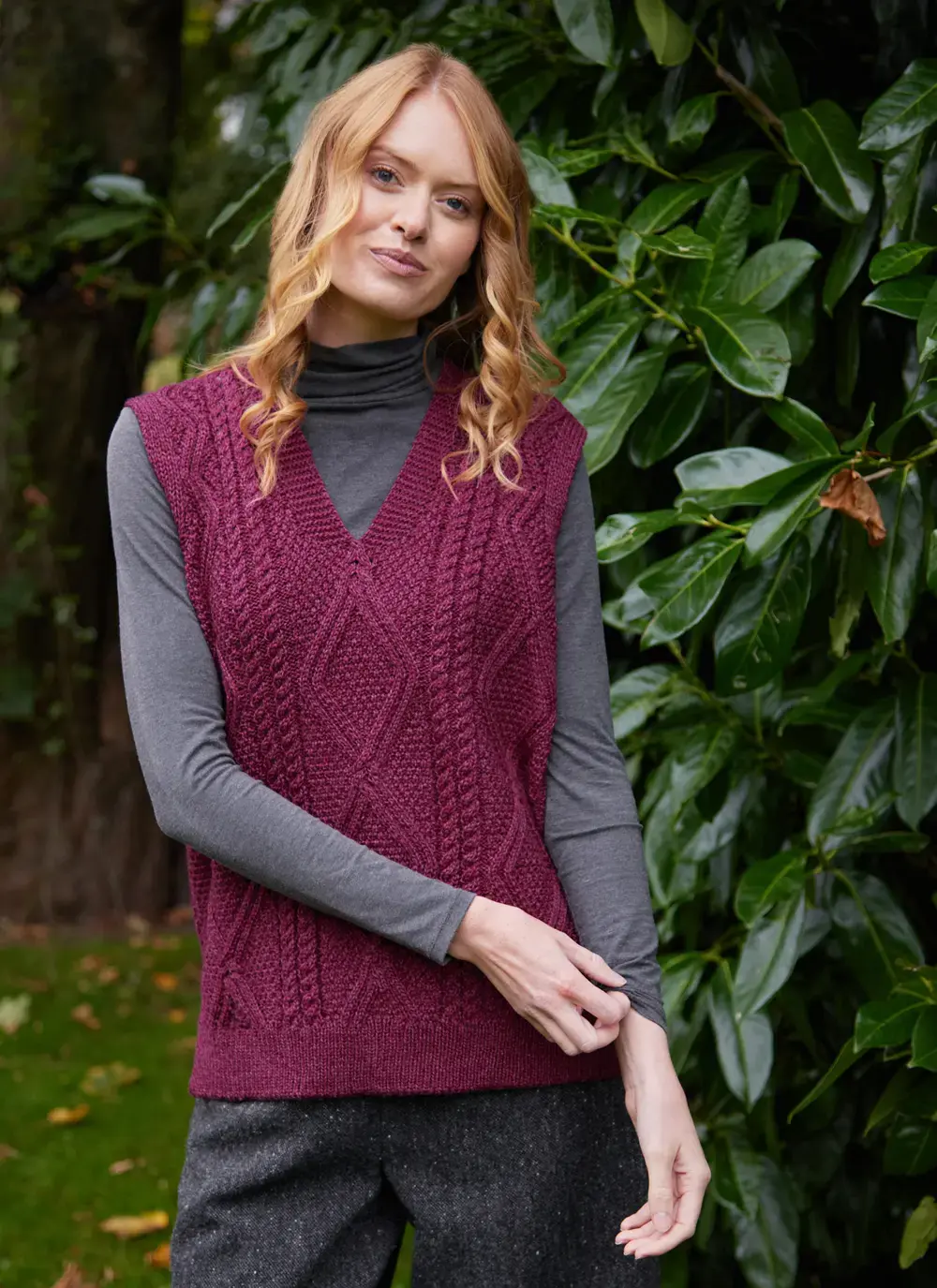 Cara Sleeveless V-Neck Sweater