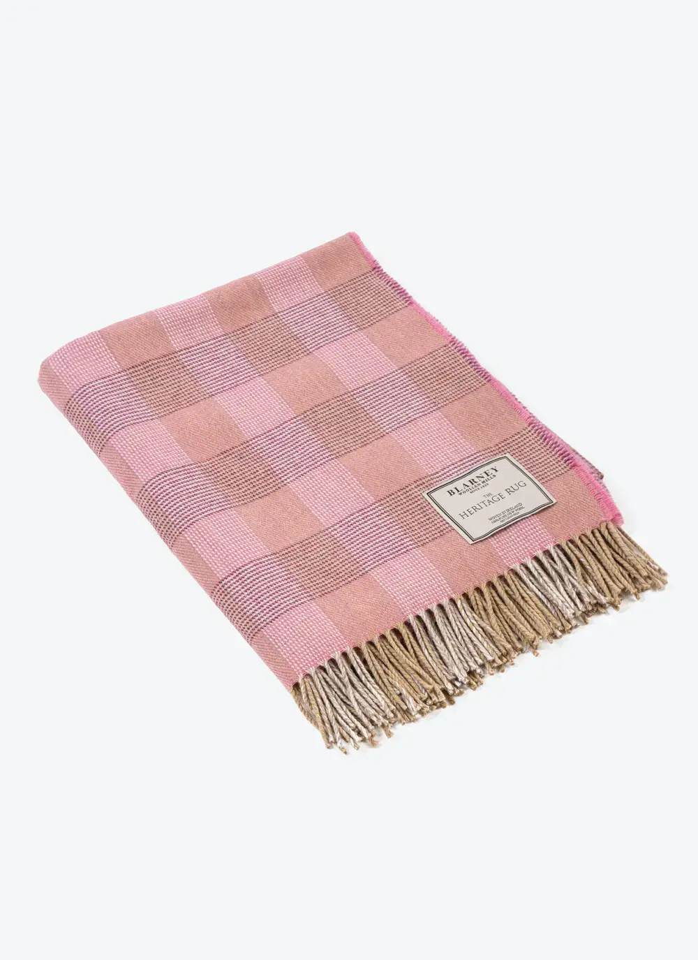 Saoirse Pink Supersoft Lambswool Throw