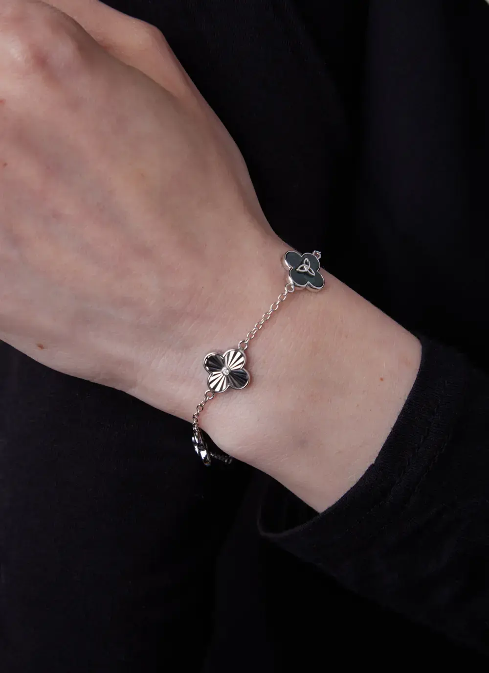 Trinity Marble Link Bracelet