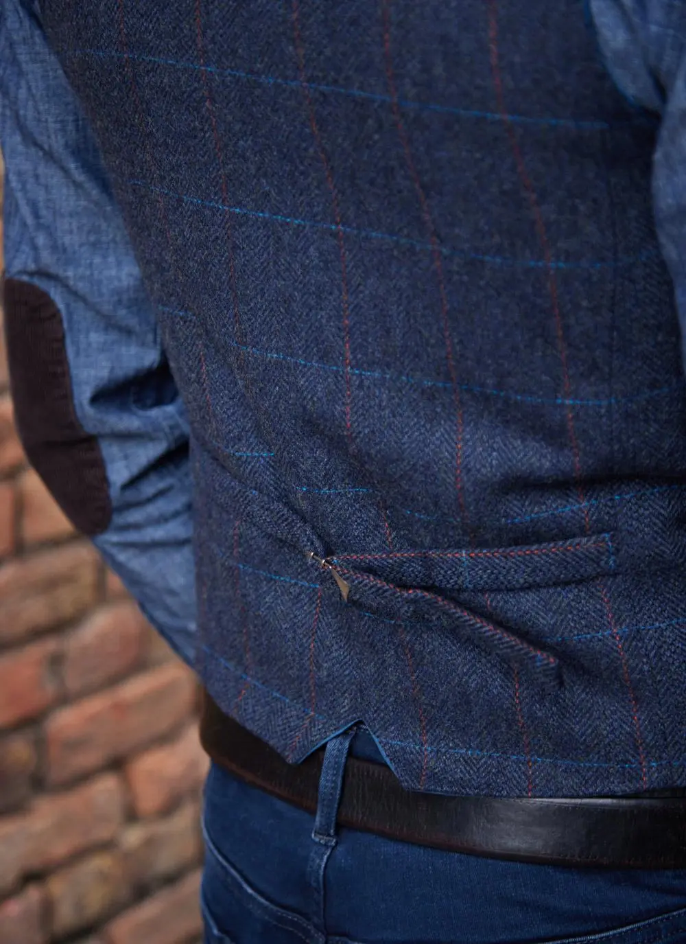 Overcheck Tweed Waistcoat