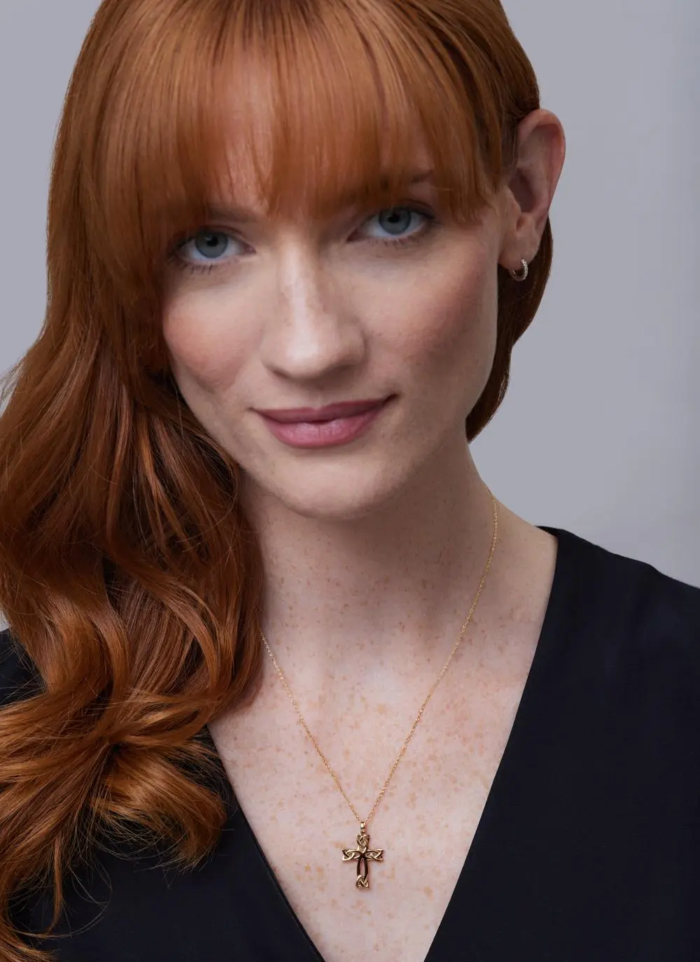 14ct Gold Celtic Cross Trinity Knot Pendant