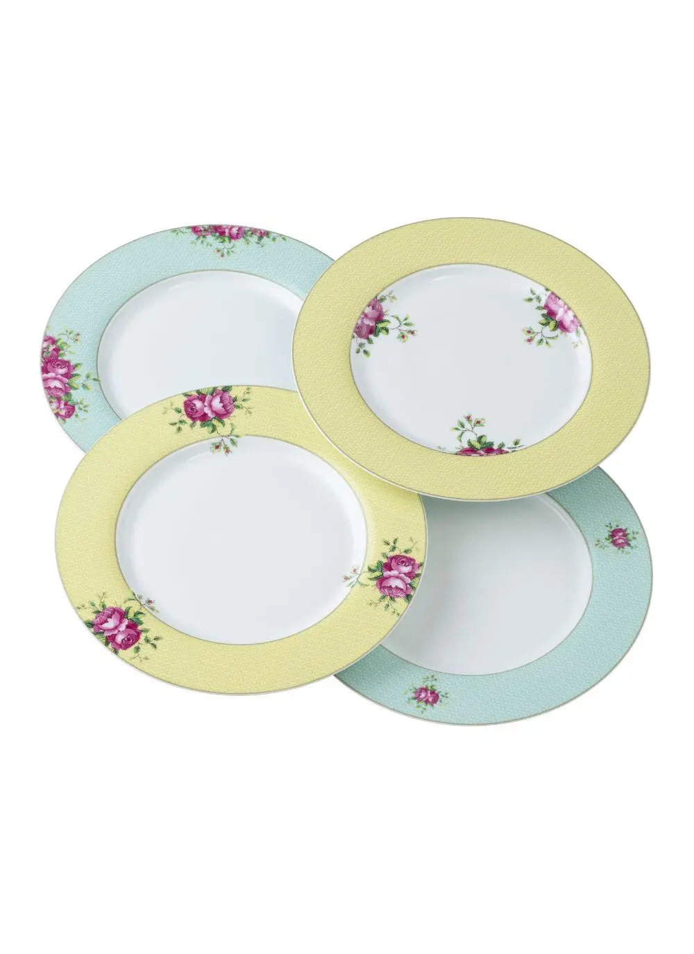 Aynsley Archive Rose Dinner Plates Set of 4