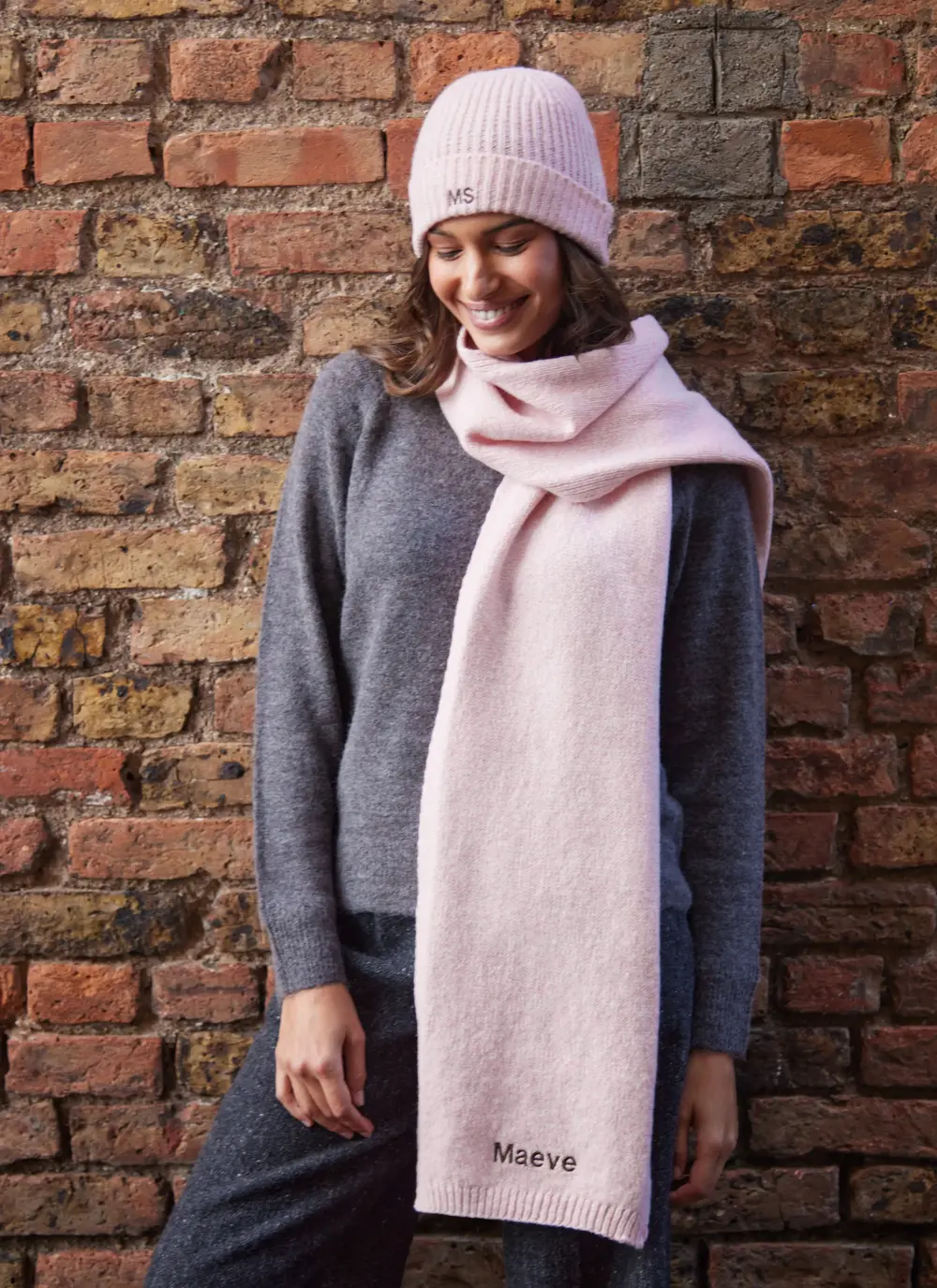 Personalized Wool Cashmere Scarf