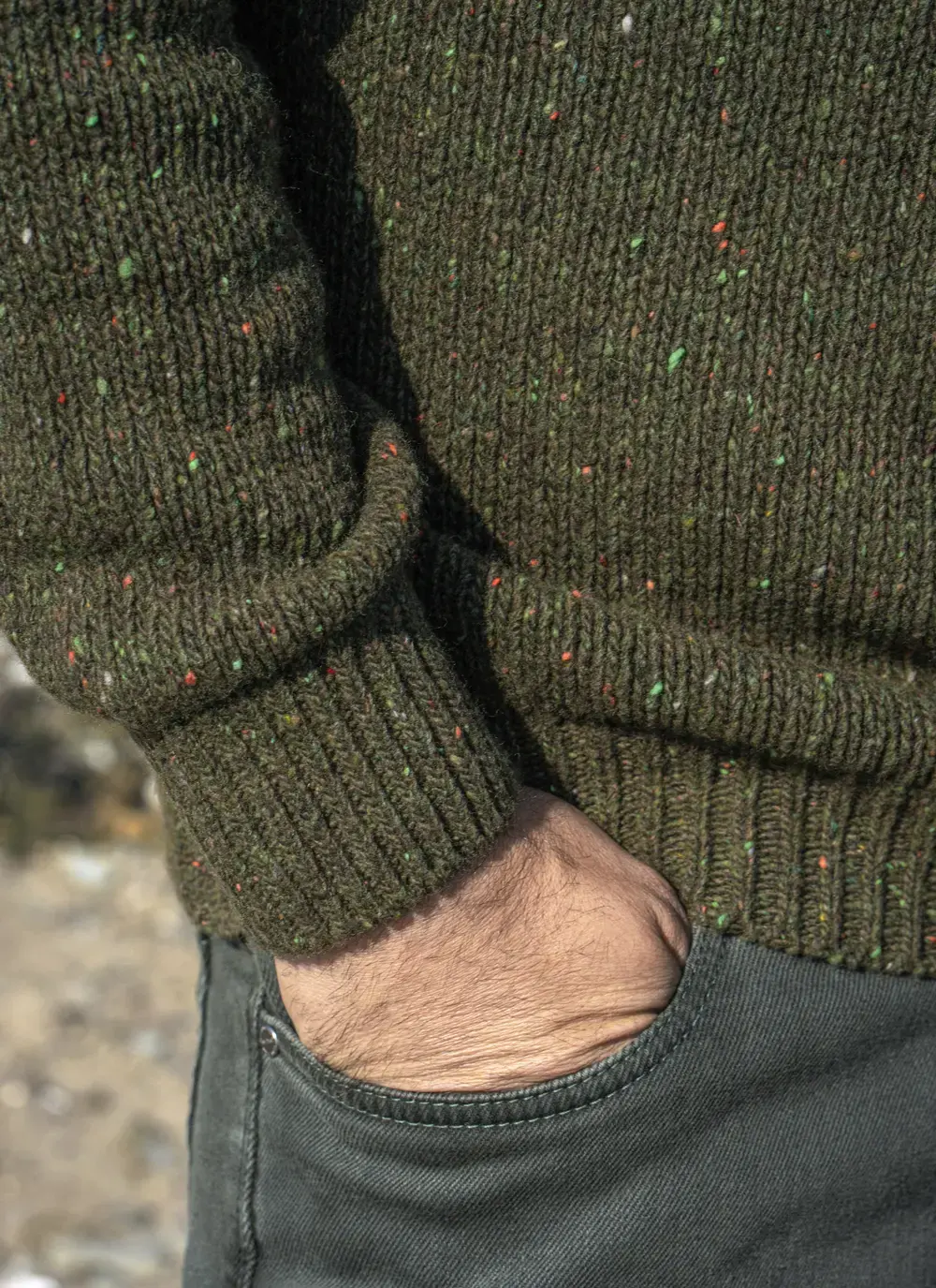 Glenstone Contrast 1/2 Zip Sweater