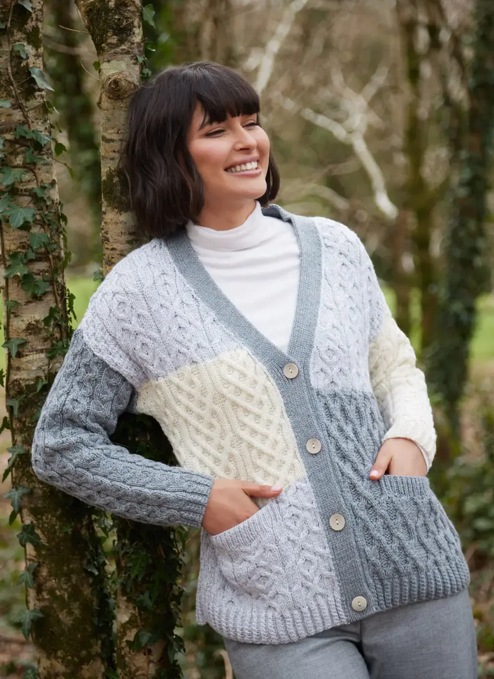 Supersoft Patchwork Cardigan