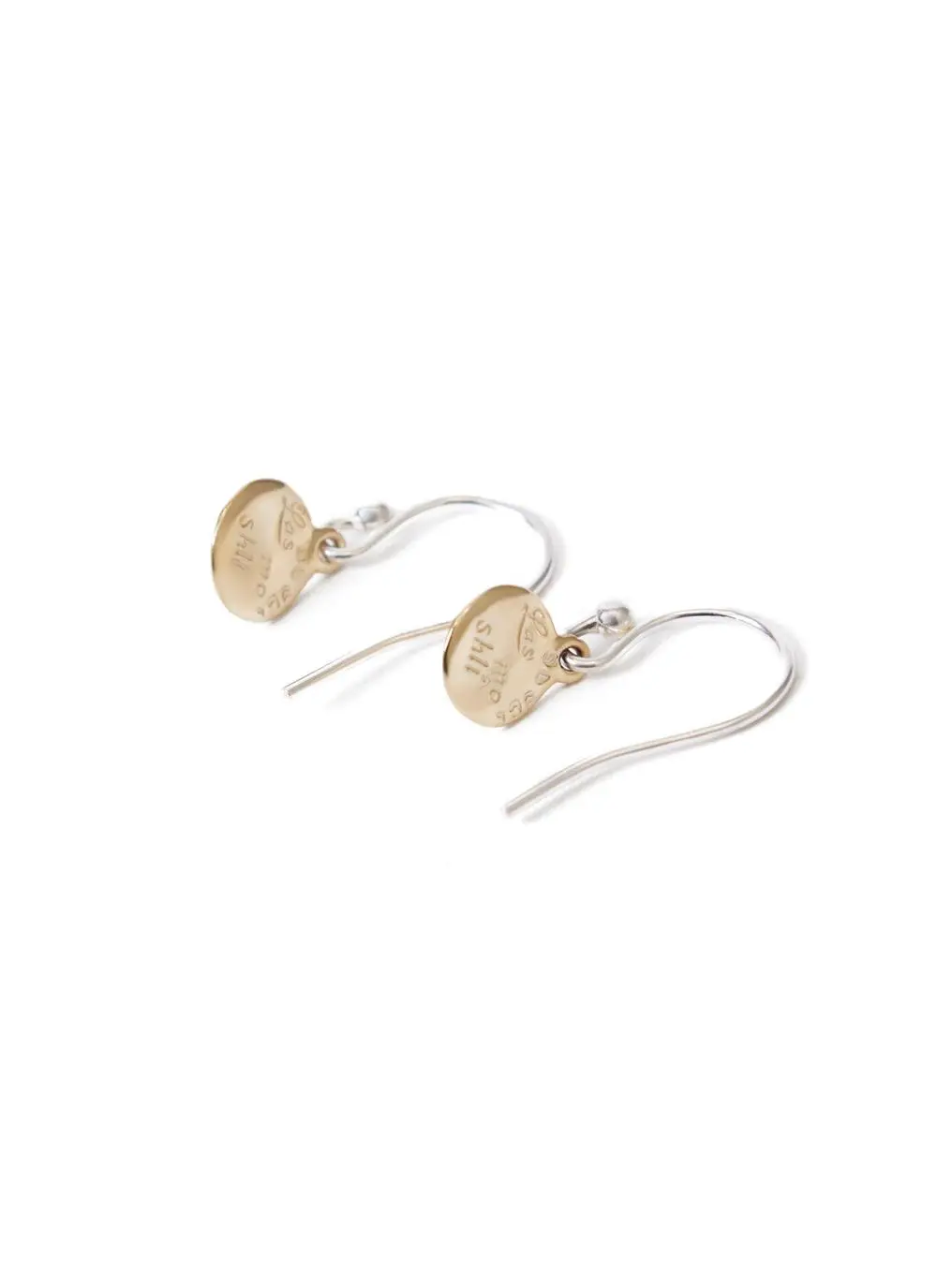 9ct Gold & Sterling Silver Light My Way Earrings