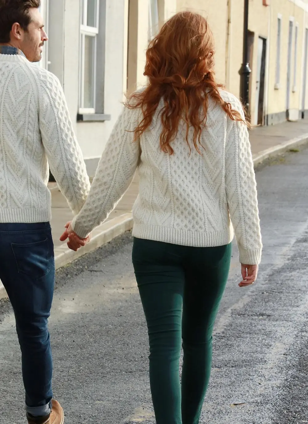 Traditional Hand-Knit Aran Sweater