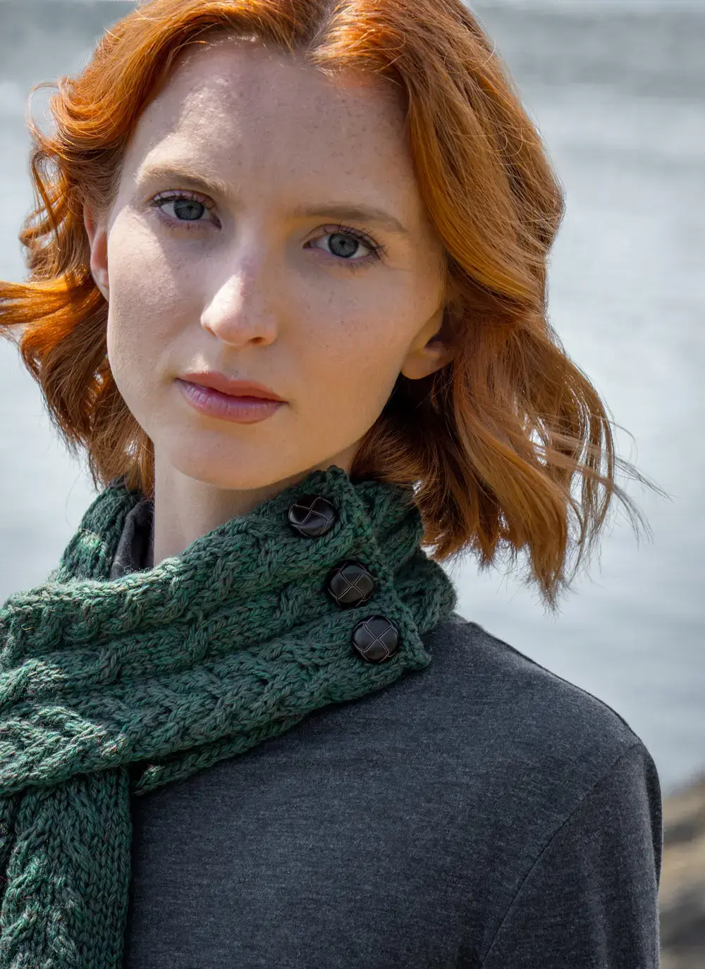 Merino Aran Loop Scarf