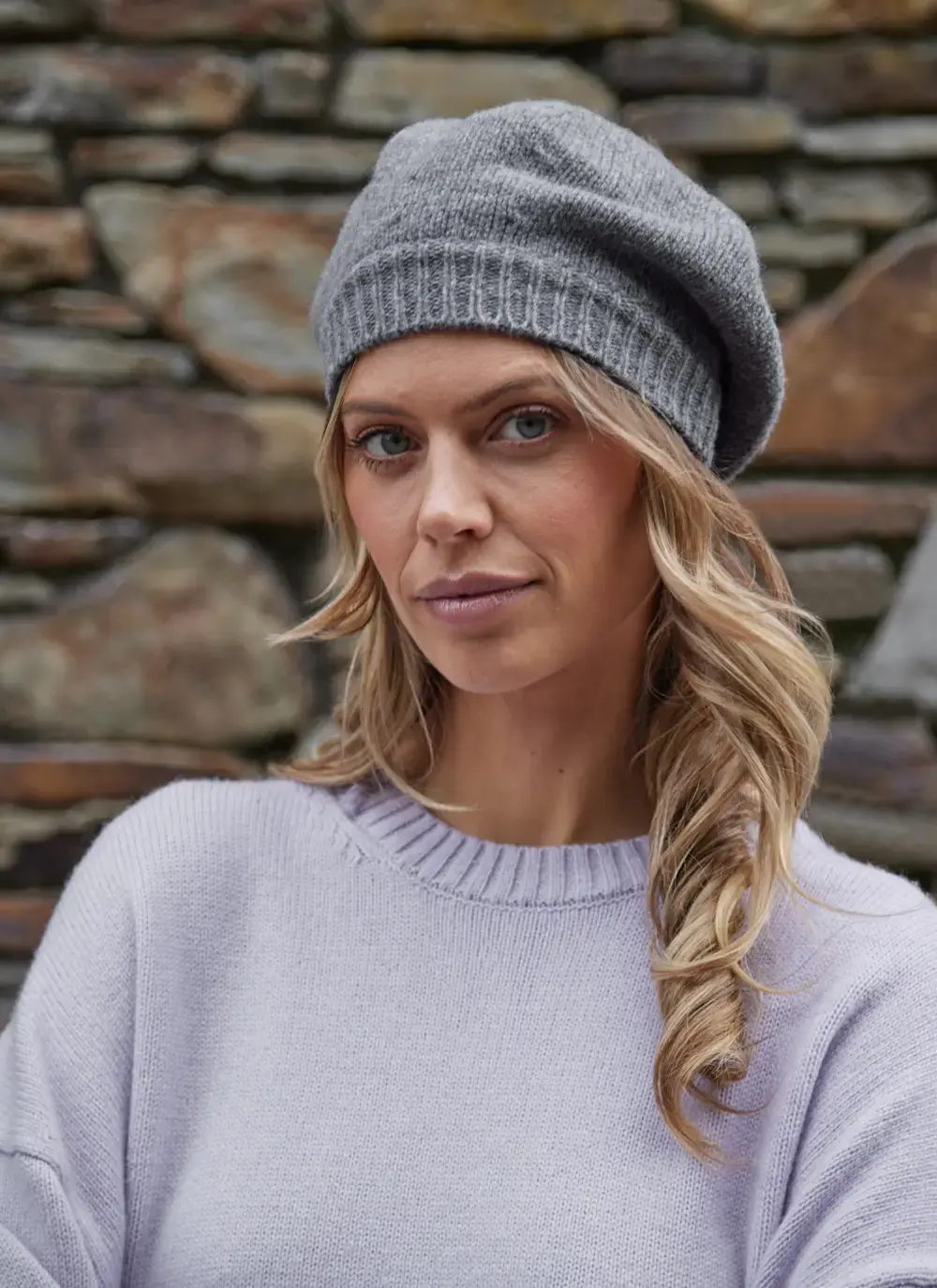 Fisherman Wool Cashmere Beret