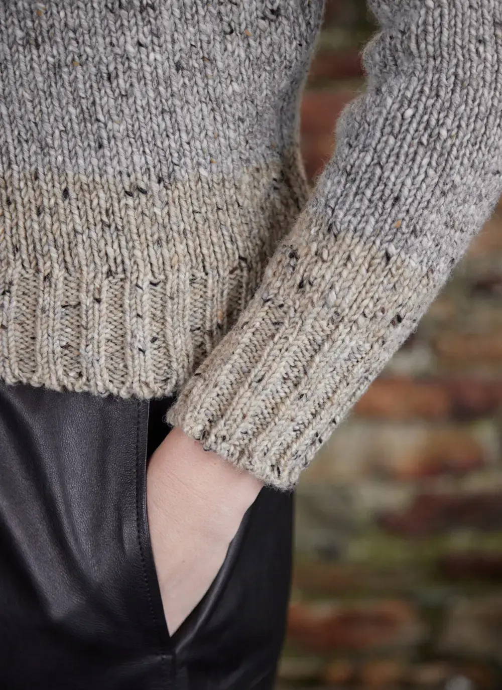 Tri-Band Cable Sweater