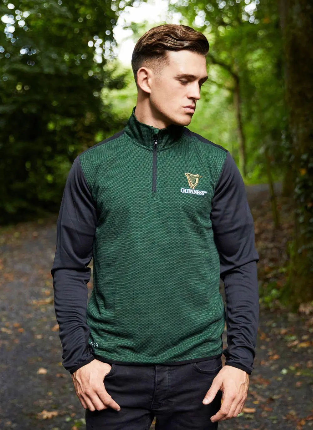 Guinness Quarter Zip Long Sleeve Performance Top